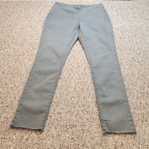 Easel Women's Size L Gray Utility Cargo Pants Elastic Waist Frayed Hem Pull Ons